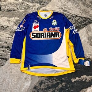 Atletica Azul Comb Jersey Men S Keeper Santos Laguna Rare Signed Oswaldo Sánchez